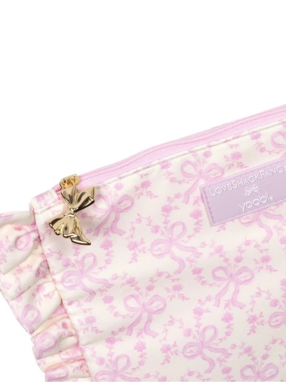 LoveShackFancy x Target - Yoobi Coquette Bow Flat Zip Pencil Case